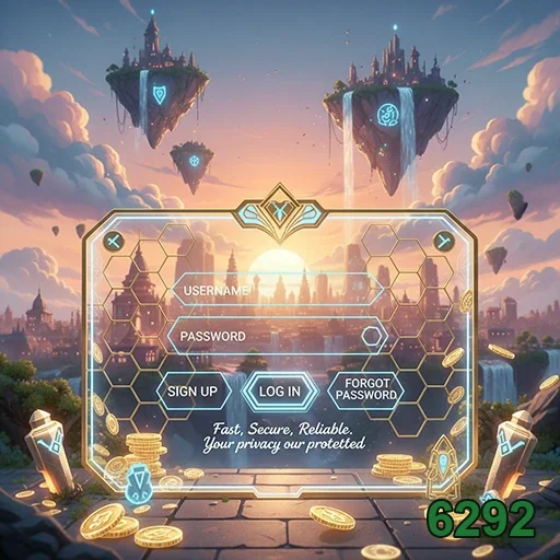 Ilustração de Acesse o app móvel 6292 e jogue com segurança ilimitada